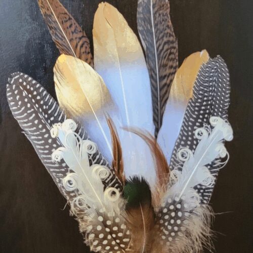 Large Fan With Selenite Handle