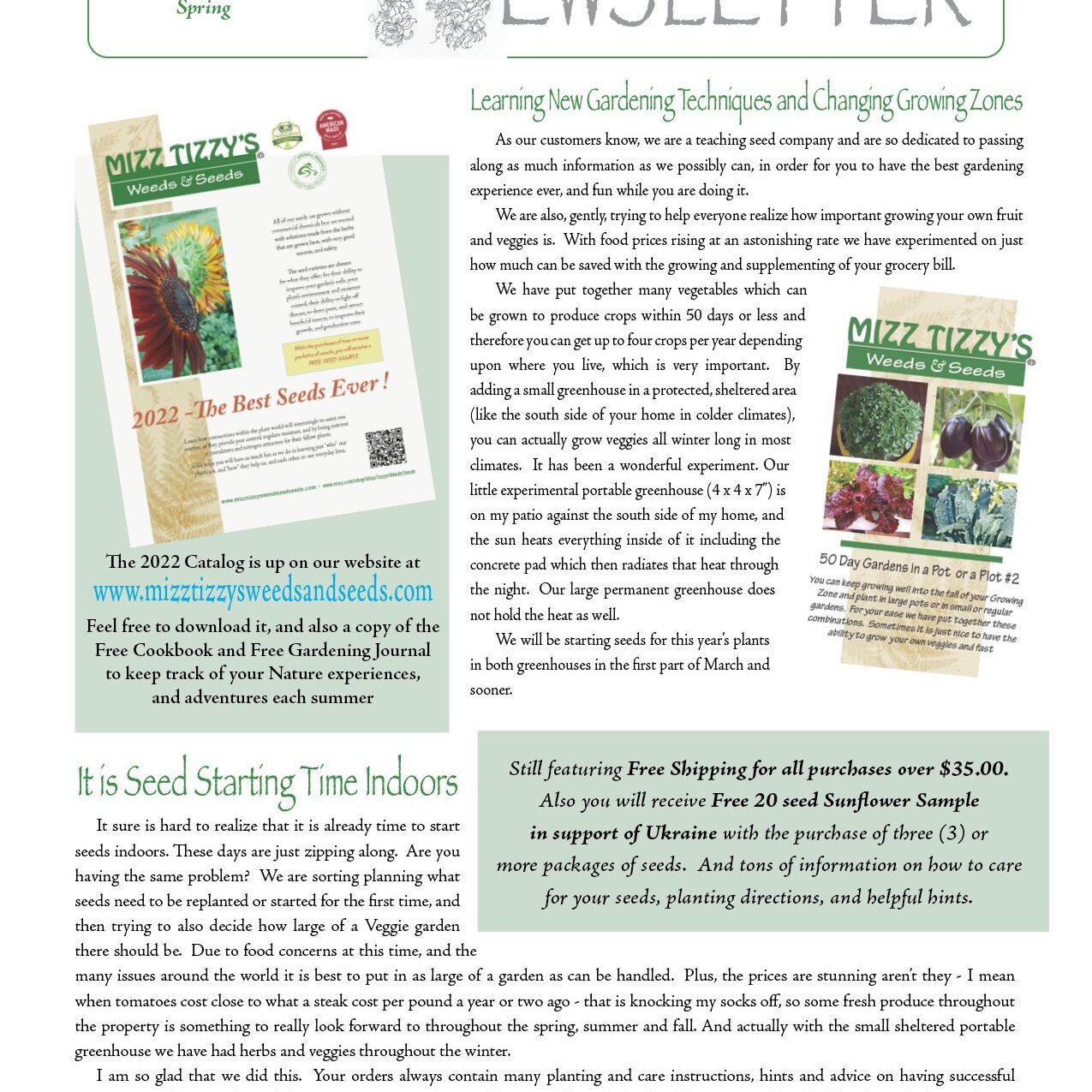 NEWSLETTER Spring 1